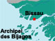 La Guinée Bissau est considérée comme étant une plaque tournante de la cocaïne  en  Afrique occidentale. (Carte : S. Bourgoing / RFI)