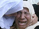 La mère de Taruq Halas, un militant du Hamas, pleure le décès de son fils.(Photo : AFP)