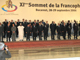 La «photo de famille» des chefs d'Etat et de gouvernement après la cérémonie d'ouverture du Sommet de la Francophonie à Bucarest.(Photo : Valérie Gas/RFI)