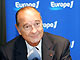 Le président Jacques Chirac dans les studios d'Europe1, le 18 septembre 2006. 

		(Photo : AFP)