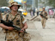 Patrouille britannique à Kaboul, le 22 août 2006.  

		(Photo: AFP)