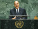 Lors de la 61e Assemblée générale de l’Onu, Jacques Chirac a prôné la voie du dialogue pour sortir de la crise du nucléaire iranien. 

		(Photo : © United Nations)