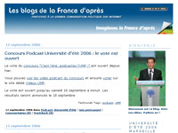 Blog de Nicolas Sarkozy. &#13;&#10;&#13;&#10;&#9;&#9;(Image : RFI)