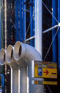 Le Centre Pompidou. &#13;&#10;&#13;&#10;&#9;&#9;(Photo : Office du tourisme de Paris / Photographe : Fabian Charaffi / Architecte : Renzo Piano et Richard Rogers)