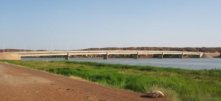 Le pont Wabaria de Gao au Mali. (Photo : Eglantine Chabasseur/ RFI)