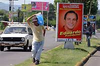 Ambiance de campagne à Managua, la capitale du Nicaragua.  

		(Photo: AFP)