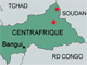 La Commission économique et monétaire de l'Afrique centrale (Cémac) veut renforcer sa présence militaire en Centrafrique. 

		(Carte : RFI)