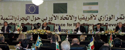 Conférence ministérielle euro-africaine sur les migrations et le développement, le 22 et 23 novembre à Tripoli. (Photo : AFP)