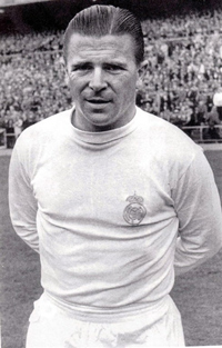 Ferenc Puskas sous le maillot du Real du Madrid en 1950. 

		(Photo : AFP)