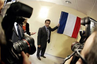 Nicolas Sarkozy, le 24 novembre 2006, à Colmar, en Alsace. 

		(Photo: AFP)