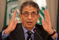 Le secrétaire général de la Ligue arabe, Amr Moussa, le 14 décembre à Beyrouth. 

		(Photo: AFP)
