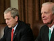 James Baker (à d.), George W. Bush (a g.) 

		(Photo : AFP)