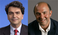 Pierre Lellouche ( à g.) et Pierre Moscovici (d.) 

		(Photos : Assemblée nationale et AFP)