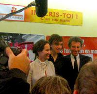 Ségolène Royal, Cali et Jack Lang dans la mairie de Ris-Orangis. (Photo : Florent Guignard/RFI)