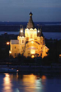 La cathédrale Saint-Nevsky à Novgorod. 

		(Photo : <a href="http://www.novgorod.ru" target="_blank">ville de Novgorod</a>)