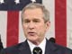 George W. Bush lors de son traditionnel discours annuel sur l'état de l'Union. 

		(Photo : AFP)