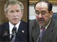 George W. Bush critique le gouvernement de Nouri al-Maliki pour son manque de «<em>maturité</em>». Il y a quelques semaines le président américain exprimait encore toute sa confiance dans le Premier ministre irakien. 

		(Photos : AFP)