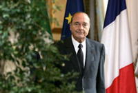 Le président français Jacques Chirac. 

		(Photo : AFP)