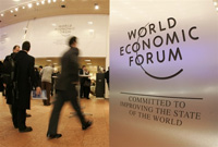 Vue du centre des congrès de Davos, point central du Forum économique mondial annuel qui se déroule dans la station de ski helvétique. 

		(Photo: AFP)