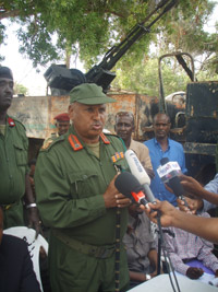 Le général Ismaël Kacem Naje, chef d’état-major des armées somaliennes. 

		(Photo : Manu Pochez/ RFI)