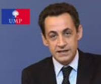 Les voeux de Nicolas Sarkozy sur internet. &#13;&#10;&#13;&#10;&#9;&#9;(Source : <a href="http://www.u-m-p.org/site/index.php" target="_blank">u-m-p.org</a>)