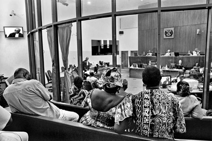La galerie publique du Tribunal Spécial pour la Sierra Leone.(Photo : DR)