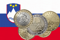 L'euro et le drapeau slovène. 

		(Source : europa.eu)
