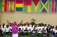 Sommet des pays ACP, à Fidji, en 2002. 

		(Photo : AFP)