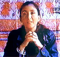 Ingrid Betancourt, dans une vidéo diffusée le 30 août 2003 à Bogota.(Photo : DR)