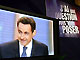 Nicolas Sarkozy, le 5 février 2007, sur le plateau de TF1.(Photo: AFP)