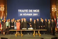 26 février 2001 : signature du Traité de Nice. (Photo : Commission européenne, 2004)