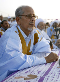 Sidi Mohamed Ould Cheikh Abdallahi, le nouveau président civil de la Mauritanie. 

		(Photo : Reuters)