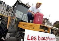 Les biocarburants: «une manne pour les agriculteurs dont les productions ou leurs déchets peuvent trouver de nouveaux débouchés au bénéfice de l'environnement et du maintien ou de la création d'emplois locaux.» 

		(Photo : AFP)