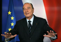 Jacques Chirac n'est plus candidat à la magistrature suprême. Mais il n'a pas l’intention de se retirer de la vie publique. 

		(Photo : AFP)