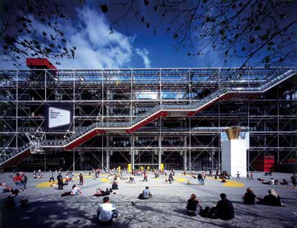 Centre Georges-Pompidou à Paris. (Photo : Katsuhisa Kida/ Richard Rogers Partnership)