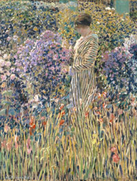 «Femme dans un jardin» par Frederick Carl Frieseke, 1912. (Copyrigth : TFAA)