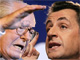 Jean-Marie Le Pen, candidat du Front national (gauche) et Nicolas Sarkozy, candidat de l'UMP.(Photos : AFP)