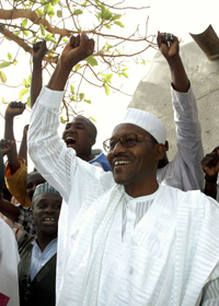 Buhari, le principal opposant candidat à l'élection présidentielle. &#13;&#10;&#13;&#10;&#9;&#9;(Photo : Reuters)