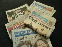 Quelques titres de la presse française ce lundi 23 avril 

		(Photo : RFI)
