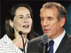 Ségolène Royal et François Bayrou.(Photos : AFP)