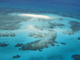 Les massifs coralliens, ici la Grande Barrière en Australie, sont menacés par le réchauffement des eaux. 

		(Source : Unesco / WHC)