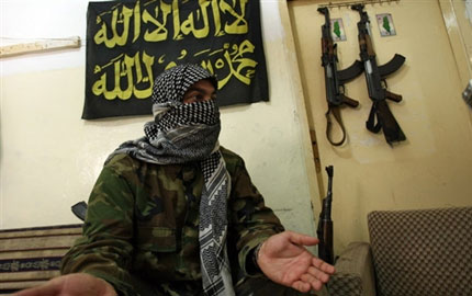 Abu Salem, porte-parole du Fatah al-Islam. &#13;&#10;&#13;&#10;&#9;&#9;(Photo : AFP)