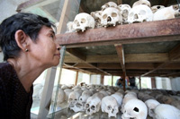 Le mémorial des victimes des Khmers rouges à Choeung Ek, près de Phnom Penh. 

		(Photo : AFP)