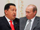 Le président Hugo Chavez en compagnie de son homologue russe Vladimir Poutine.(Photo : Reuters)