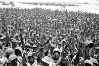 Il y a 40 ans, des soldats israéliens célébraient leur victoire, lors de la Guerre des Six Jours.   

		(Photo : Reuters)