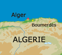 Le double attentat de Beni Amrane est le cinquième en cinq jours dans la province de Boumerdès, où les rebelles islamistes sont très actifs. (Carte : D. Alpoge/RFI)