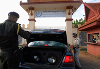Les CETC, Chambres extraordinaires au sein des Tribunaux cambodgiens, sont parrainées par l'ONU. 

		(Reuters)