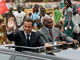 Nicolas Sarkozy rend visite au président sénégalais Abdoulaye Wade à Dakar le 26 juillet.(Photo : Reuters)