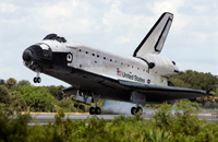 Retour de la navette spatiale Endeavour à Cap Canaveral. (Photo : Reuters)