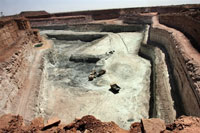 Mine d'uranium à ciel ouvert, dans le désert de l'Aïr au Niger, exploitée par le groupe français Areva.(Photo : AFP)